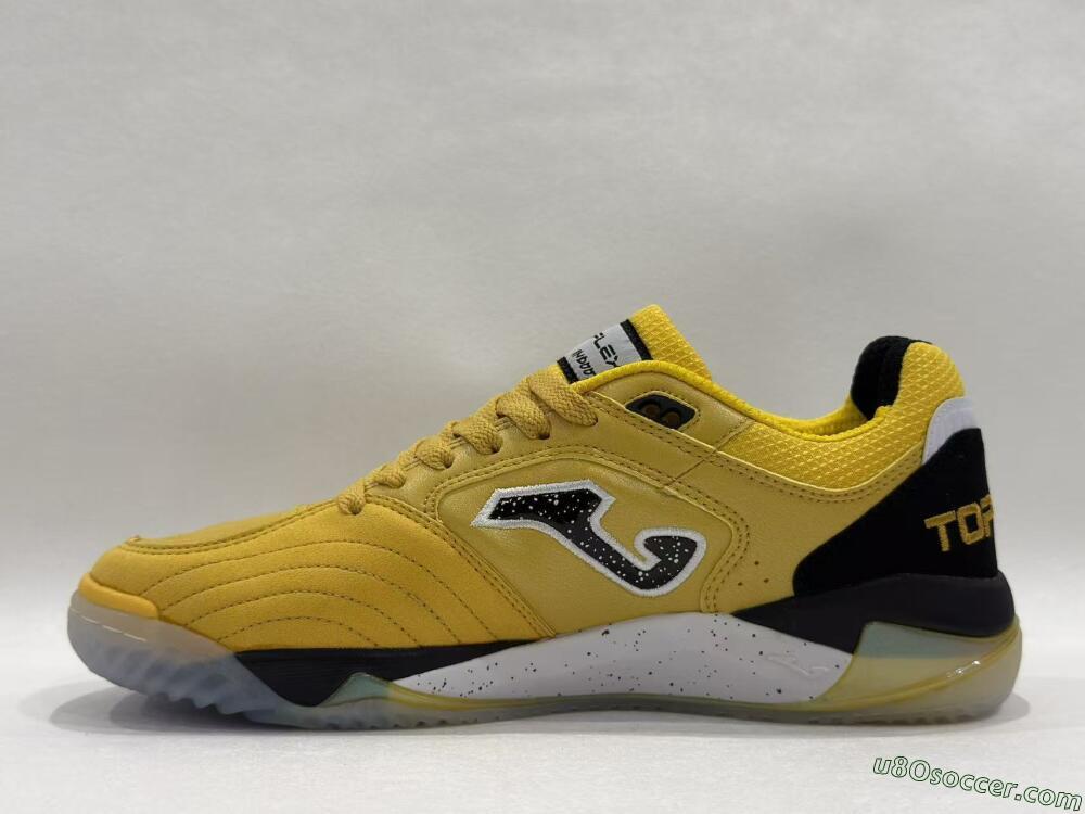 Joma Top Flex IC Indoor & Futsal Soccer Shoes - Yellow/Black/White