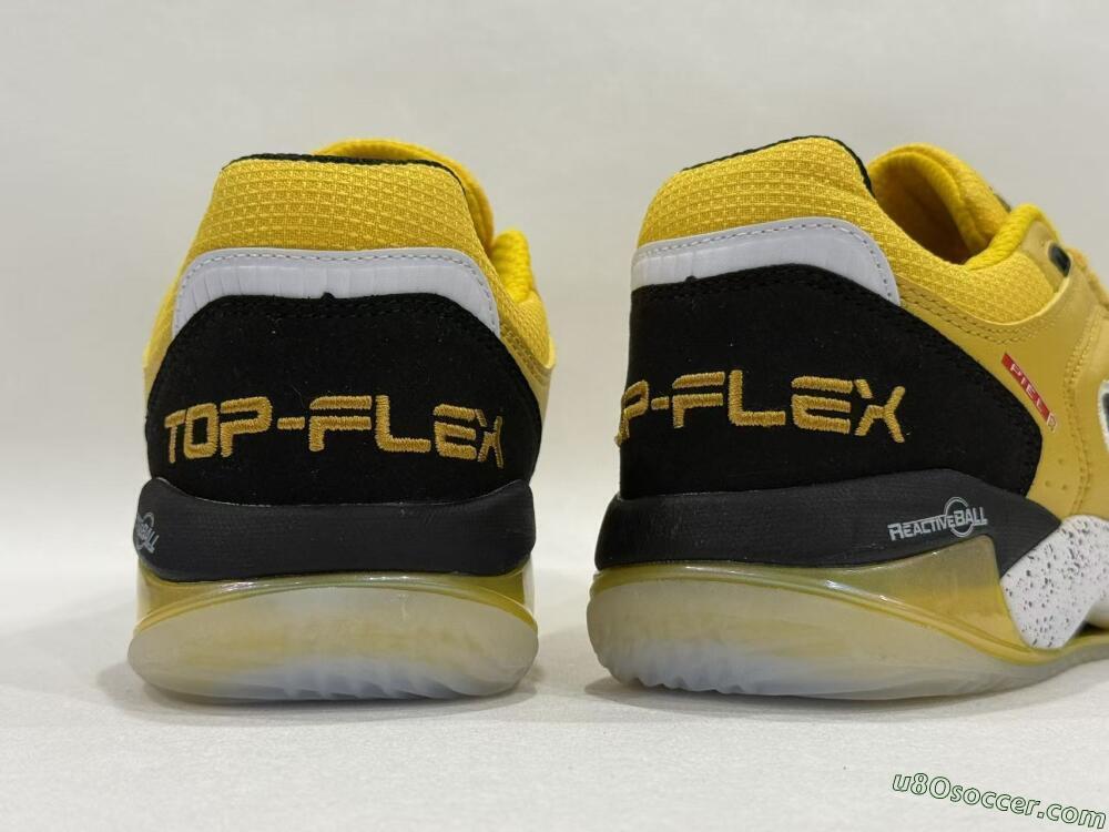 Joma Top Flex IC Indoor & Futsal Soccer Shoes - Yellow/Black/White