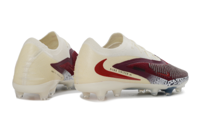 Nike Phantom 6 Elite Low AG Artificial Grass Soccer Cleats - Crimson/Cream/Deep Blue