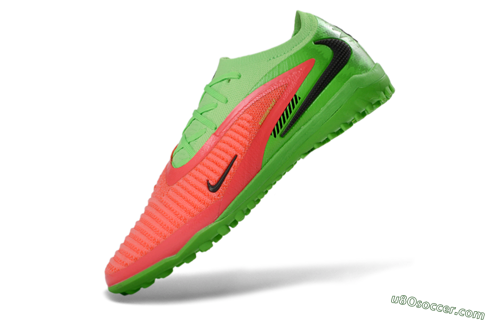 Nike Phantom 6 Elite Low TF Artificial Turf Soccer Shoes - Green/Vibrant Pink/Neon Green 5