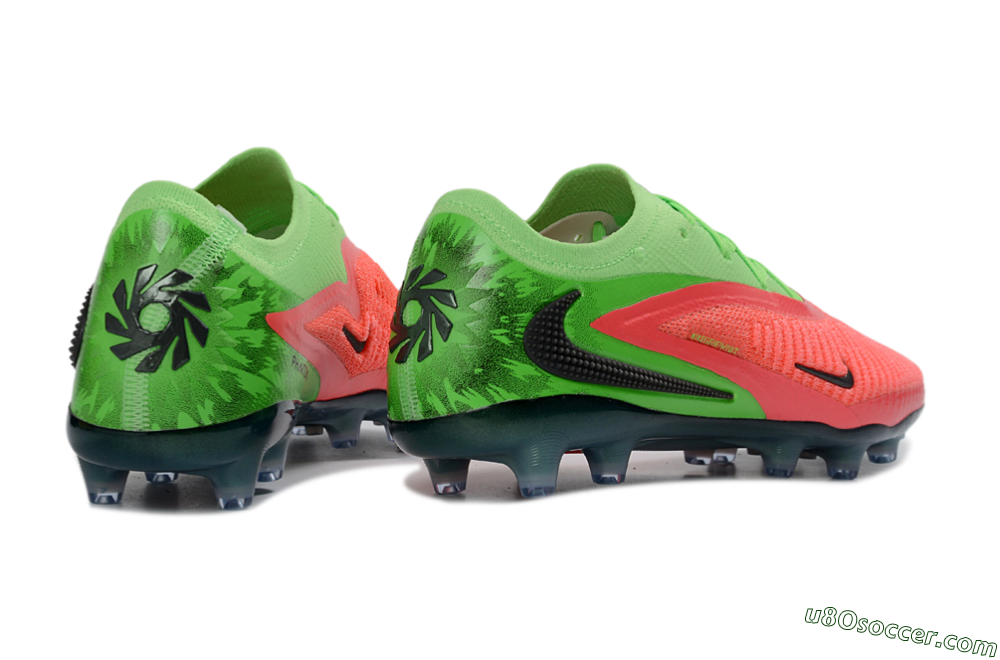 Nike Phantom 6 Elite Low AG Artificial Grass Soccer Cleats - Pink/Neon Green/Black 6