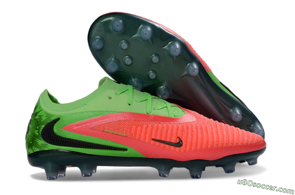 Nike Phantom 6 Elite Low AG Artificial Grass Soccer Cleats - Pink/Neon Green/Black 1