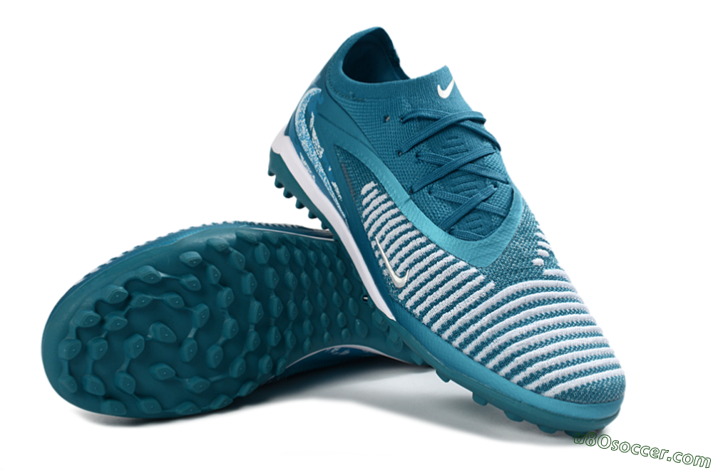 Nike Phantom 6 Elite Low TF Artificial Turf Soccer Shoes - Aqua/Ocean Breeze/Deep Teal 3