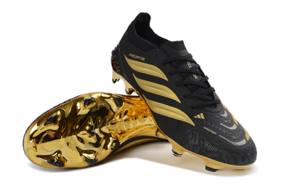 Kaka x Adidas Predator 26 Elite FG Firm Ground Soccer Cleats - Black/Metallic Gold/High Gloss Black