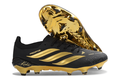 Kaka x Adidas Predator 26 Elite FG Firm Ground Soccer Cleats - Black/Metallic Gold/High Gloss Black