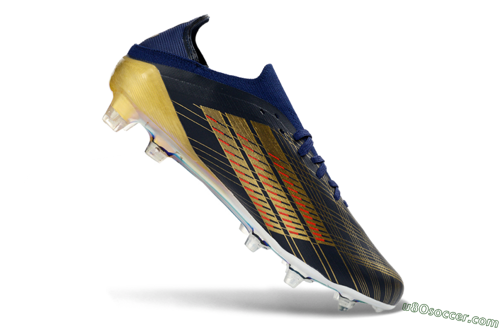 Adidas F50 Elite FG Firm Ground Soccer Cleats - Navy/Gold/Red 4