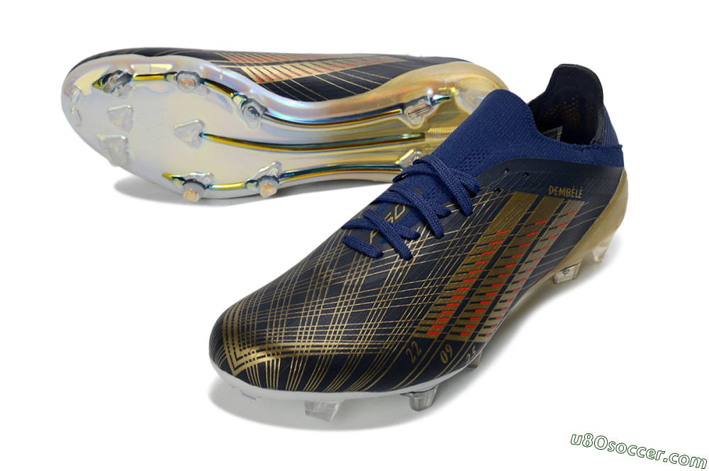 Adidas F50 Elite FG Firm Ground Soccer Cleats - Navy/Gold/Red 3