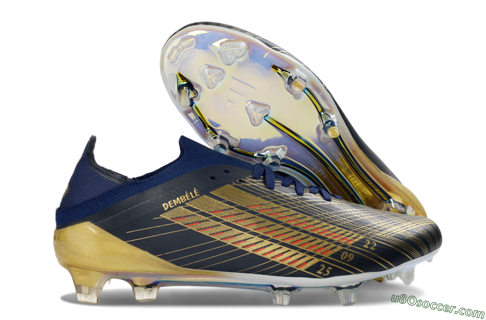 Adidas F50 Elite FG Firm Ground Soccer Cleats - Navy/Gold/Red 1