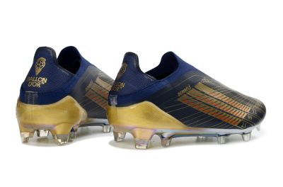 Adidas F50 Elite Laceless FG Firm Ground Soccer Cleats - Navy/Gold/Crimson