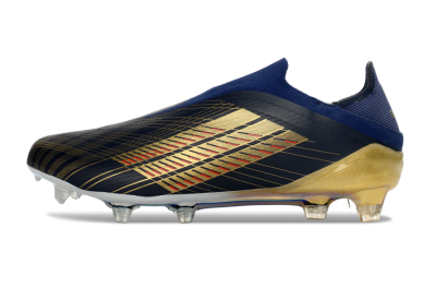 Adidas F50 Elite Laceless FG Firm Ground Soccer Cleats - Navy/Gold/Crimson