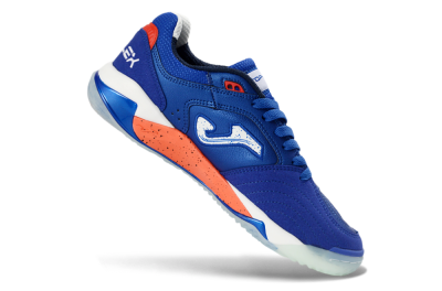 Joma Top Flex IC Indoor & Futsal Soccer Shoes - Blue/Electric Orange/Deep Blue