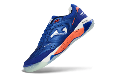 Joma Top Flex IC Indoor & Futsal Soccer Shoes - Blue/Electric Orange/Deep Blue