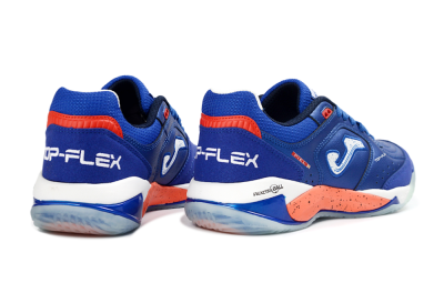 Joma Top Flex IC Indoor & Futsal Soccer Shoes - Blue/Electric Orange/Deep Blue