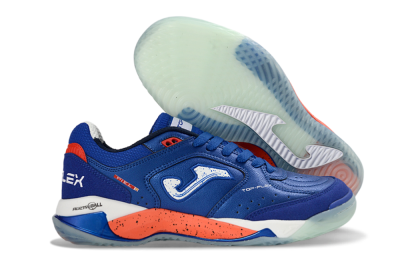 Joma Top Flex IC Indoor & Futsal Soccer Shoes - Blue/Electric Orange/Deep Blue