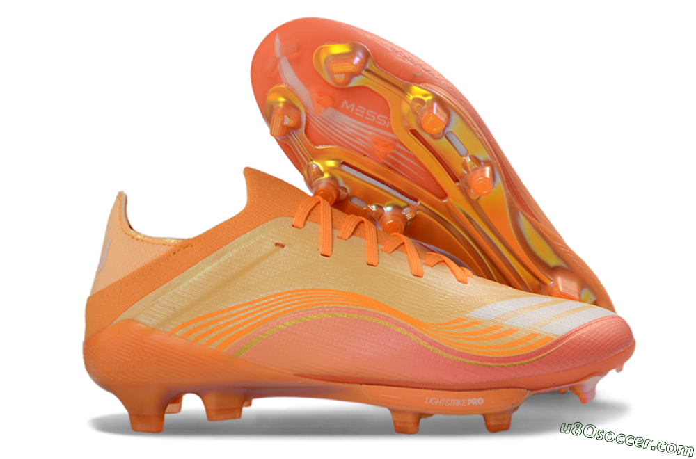 Adidas F50 Elite Lightstrike Pro FG Firm Ground Soccer Cleats - Orange/Sunset Glow/Solar Flare 1