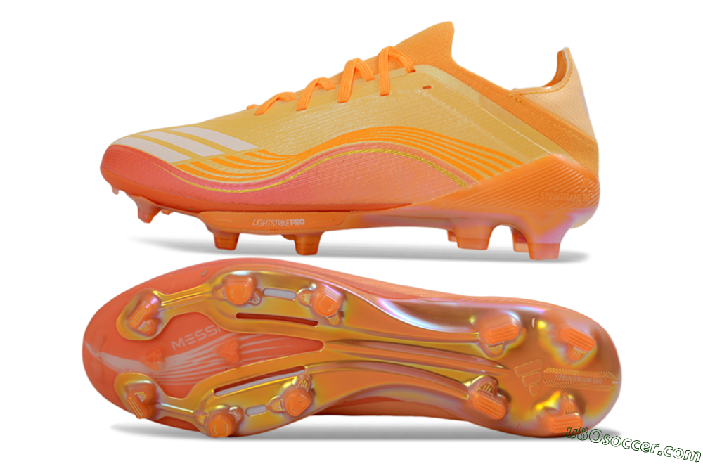 Adidas F50 Elite Lightstrike Pro FG Firm Ground Soccer Cleats - Orange/Sunset Glow/Solar Flare 0