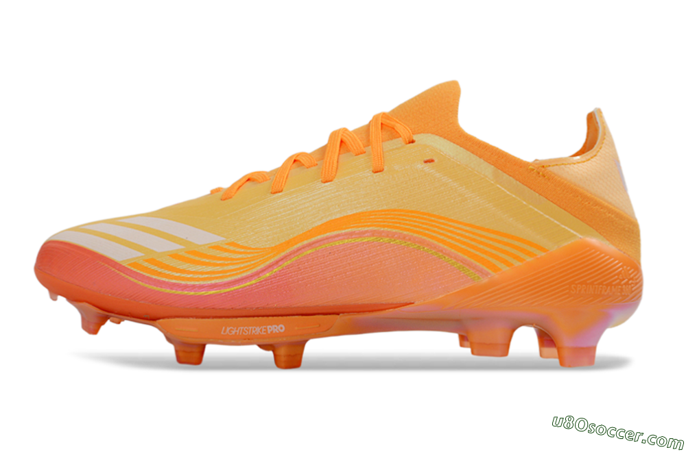 Adidas F50 Elite Lightstrike Pro FG Firm Ground Soccer Cleats - Orange/Sunset Glow/Solar Flare 2