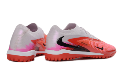 Nike Phantom 6 Elite Low TF Artificial Turf Soccer Shoes - Red/Bright Coral/Soft Gray