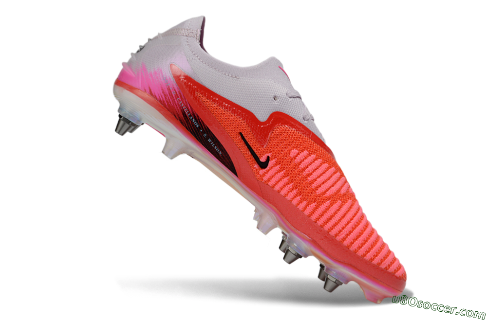 Nike Phantom 6 Elite Low SG Soft Ground Soccer Cleats - Pink/Bright Coral/White 4