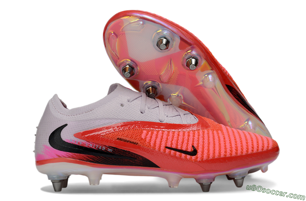 Nike Phantom 6 Elite Low SG Soft Ground Soccer Cleats - Pink/Bright Coral/White 1