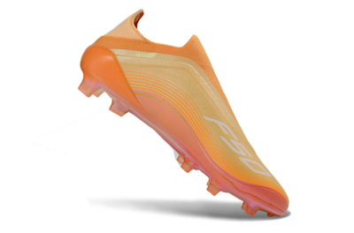 Adidas F50 Elite Laceless FG Firm Ground Soccer Cleats - Orange/Sunset Glow/Coral Burst