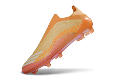 Adidas F50 Elite Laceless FG Firm Ground Soccer Cleats - Orange/Sunset Glow/Coral Burst