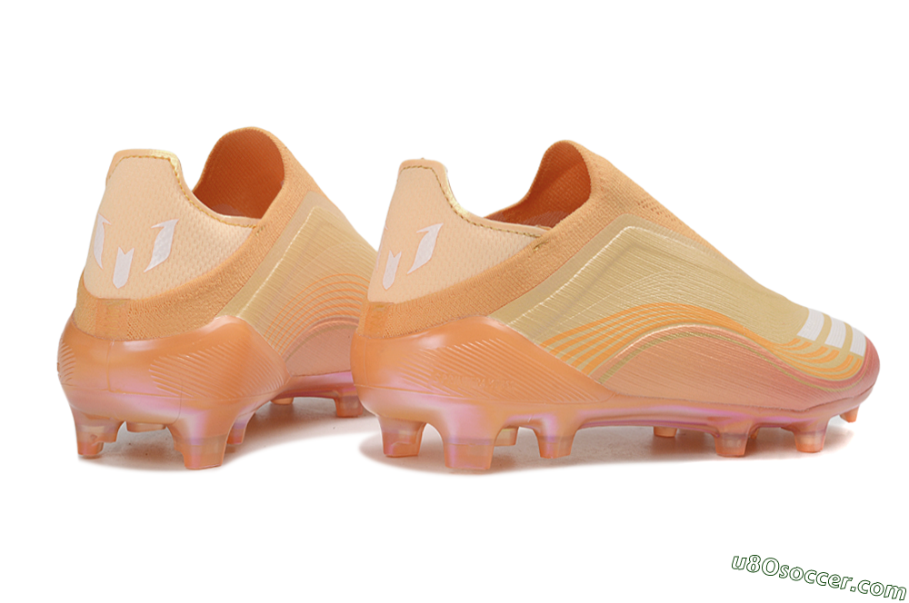 Adidas F50 Elite Laceless FG Firm Ground Soccer Cleats - Orange/Sunset Glow/Coral Burst 6