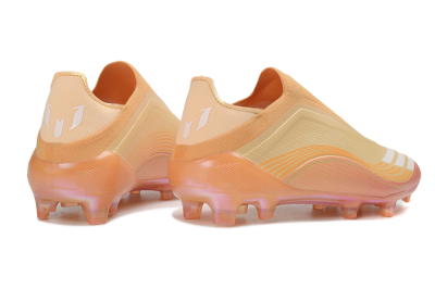 Adidas F50 Elite Laceless FG Firm Ground Soccer Cleats - Orange/Sunset Glow/Coral Burst