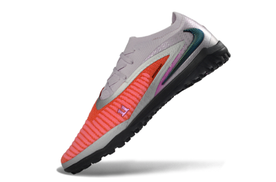 Nike Phantom 6 Elite Low TF Artificial Turf Soccer Shoes - Orange/Vibrant Coral/Soft Lilac