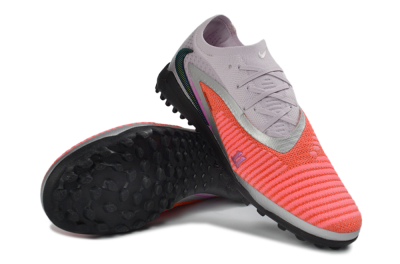 Nike Phantom 6 Elite Low TF Artificial Turf Soccer Shoes - Orange/Vibrant Coral/Soft Lilac