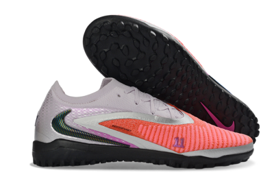 Nike Phantom 6 Elite Low TF Artificial Turf Soccer Shoes - Orange/Vibrant Coral/Soft Lilac