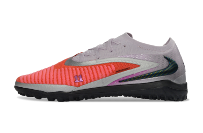 Nike Phantom 6 Elite Low TF Artificial Turf Soccer Shoes - Orange/Vibrant Coral/Soft Lilac