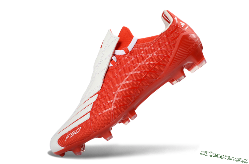 Adidas F50 Elite FG Firm Ground Soccer Cleats - Red/Bright Red/White 5