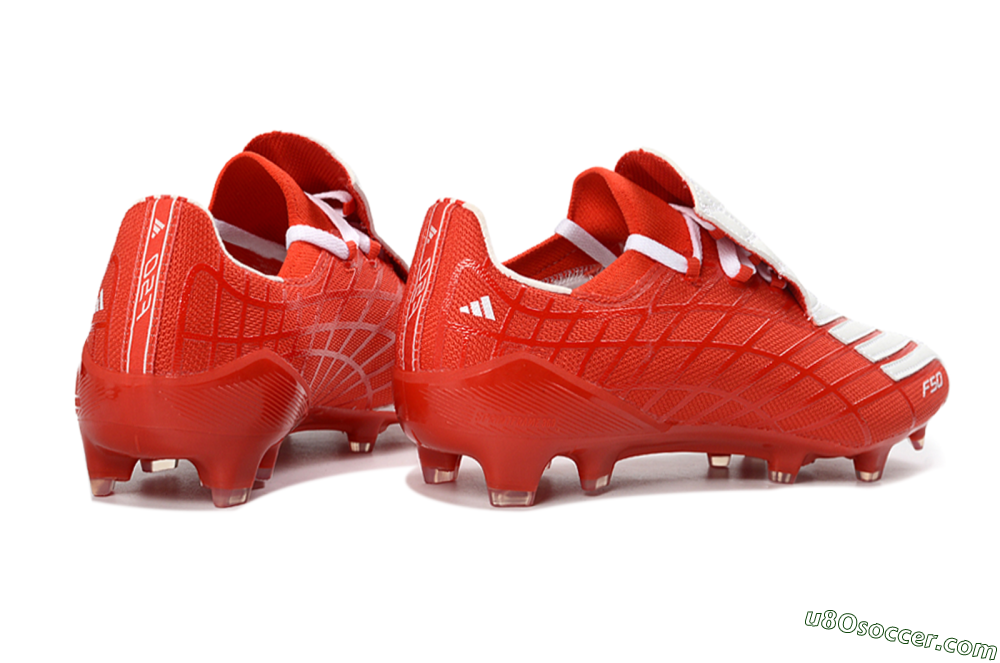 Adidas F50 Elite FG Firm Ground Soccer Cleats - Red/Bright Red/White 6