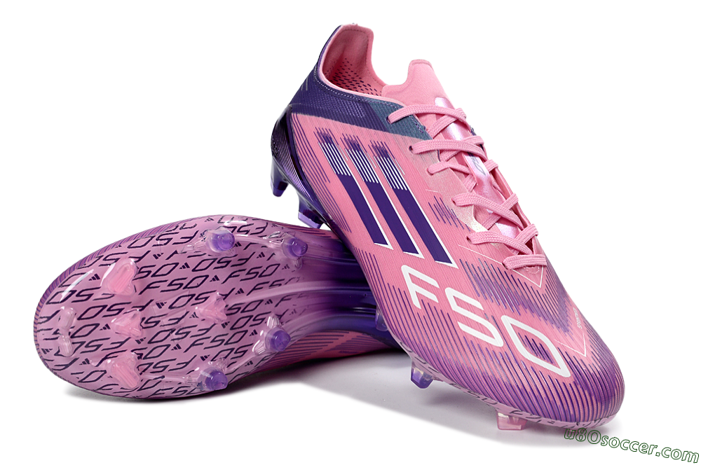 Adidas F50 Elite FG Firm Ground Soccer Cleats - Pink/Vibrant Pink/Deep Purple 3