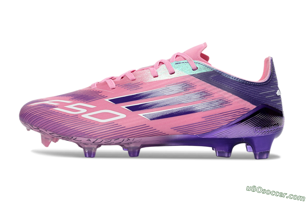 Adidas F50 Elite FG Firm Ground Soccer Cleats - Pink/Vibrant Pink/Deep Purple 2