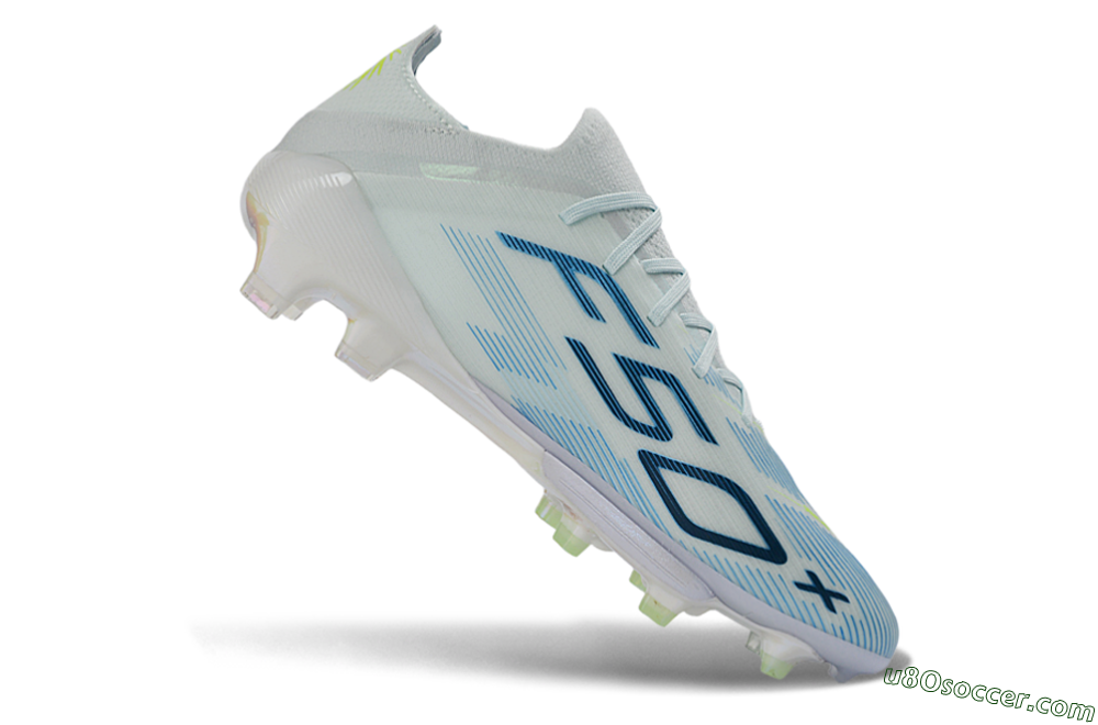 Adidas F50 Elite Lightstrike Pro FG Firm Ground Soccer Cleats - Lightblue/Sky Blue/Iridescent White 4