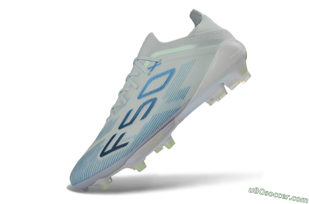 Adidas F50 Elite Lightstrike Pro FG Firm Ground Soccer Cleats - Lightblue/Sky Blue/Iridescent White 5
