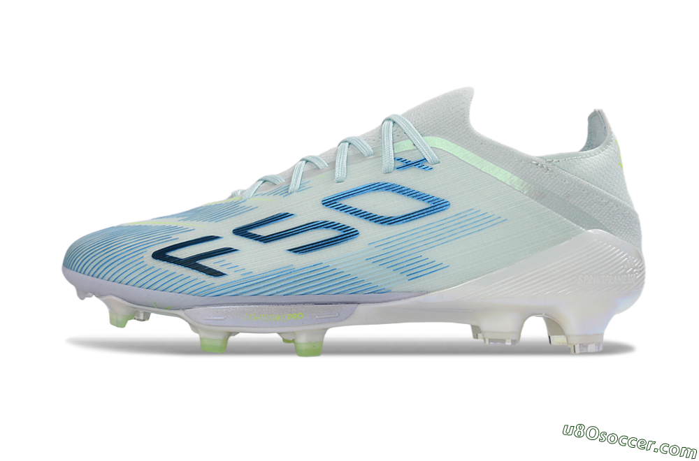 Adidas F50 Elite Lightstrike Pro FG Firm Ground Soccer Cleats - Lightblue/Sky Blue/Iridescent White 2
