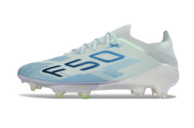 Adidas F50 Elite Lightstrike Pro FG Firm Ground Soccer Cleats - Lightblue/Sky Blue/Iridescent White