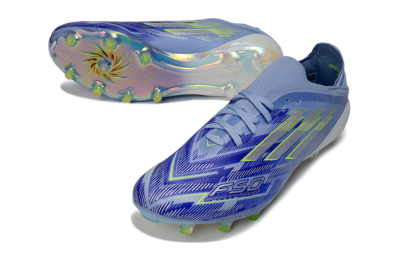 Adidas F50 Elite FG Firm Ground Soccer Cleats - Blue/Vibrant Blue/Electric Green