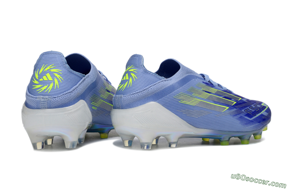 Adidas F50 Elite FG Firm Ground Soccer Cleats - Blue/Vibrant Blue/Electric Green 6