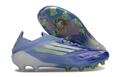 Adidas F50 Elite FG Firm Ground Soccer Cleats - Blue/Vibrant Blue/Electric Green