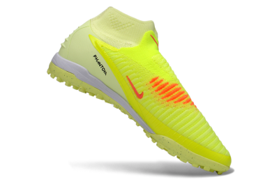 Nike Phantom 6 Elite High TF Artificial Turf Soccer Shoes - Yellow/Electric Neon/Black