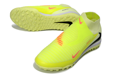 Nike Phantom 6 Elite High TF Artificial Turf Soccer Shoes - Yellow/Electric Neon/Black