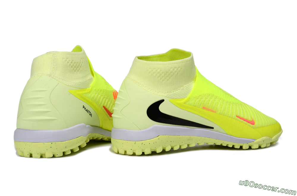 Nike Phantom 6 Elite High TF Artificial Turf Soccer Shoes - Yellow/Electric Neon/Black 6