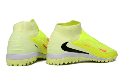 Nike Phantom 6 Elite High TF Artificial Turf Soccer Shoes - Yellow/Electric Neon/Black