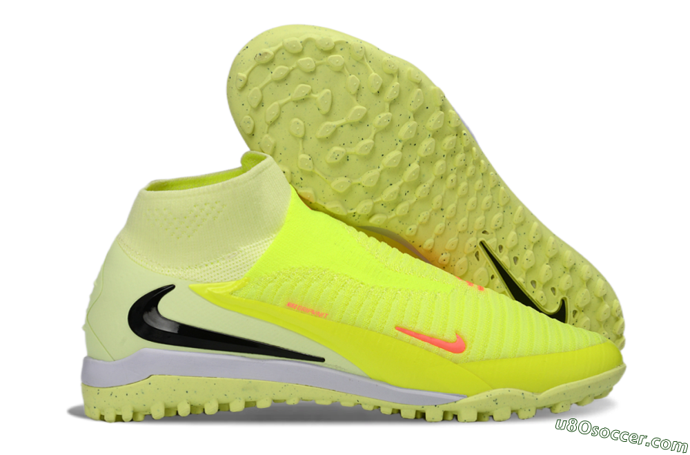 Nike Phantom 6 Elite High TF Artificial Turf Soccer Shoes - Yellow/Electric Neon/Black 1