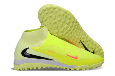Nike Phantom 6 Elite High TF Artificial Turf Soccer Shoes - Yellow/Electric Neon/Black