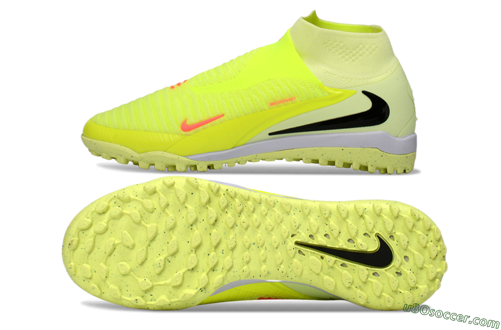 Nike Phantom 6 Elite High TF Artificial Turf Soccer Shoes - Yellow/Electric Neon/Black 0